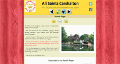 Desktop Screenshot of carshaltonallsaints.org.uk