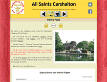 Tablet Screenshot of carshaltonallsaints.org.uk